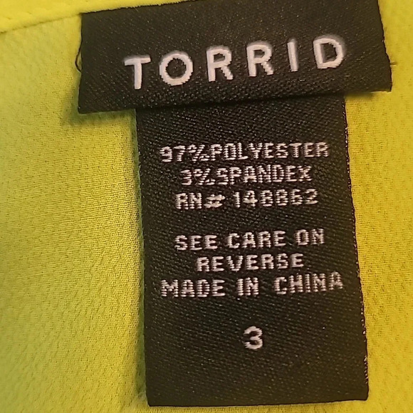 Torrid Bright Yellow Top with Ruffle - Picture 5 of 7